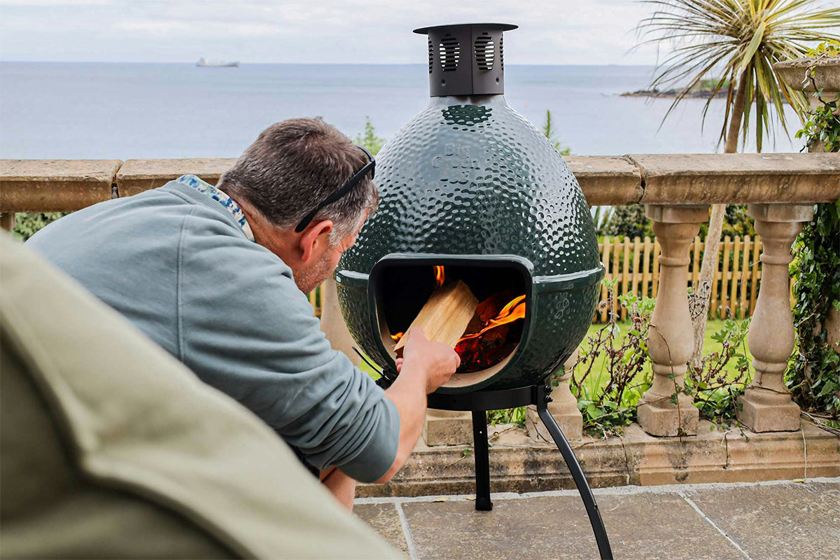Big Green Egg Chiminea