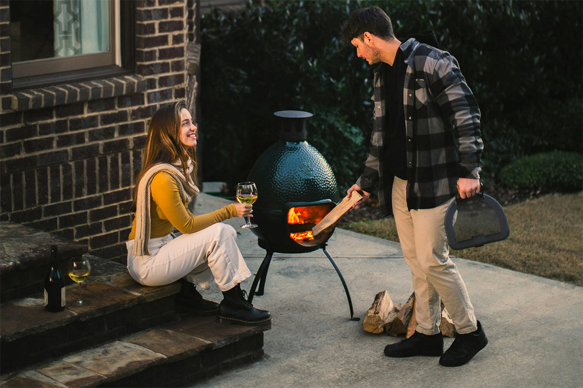 Big Green Egg Chiminea