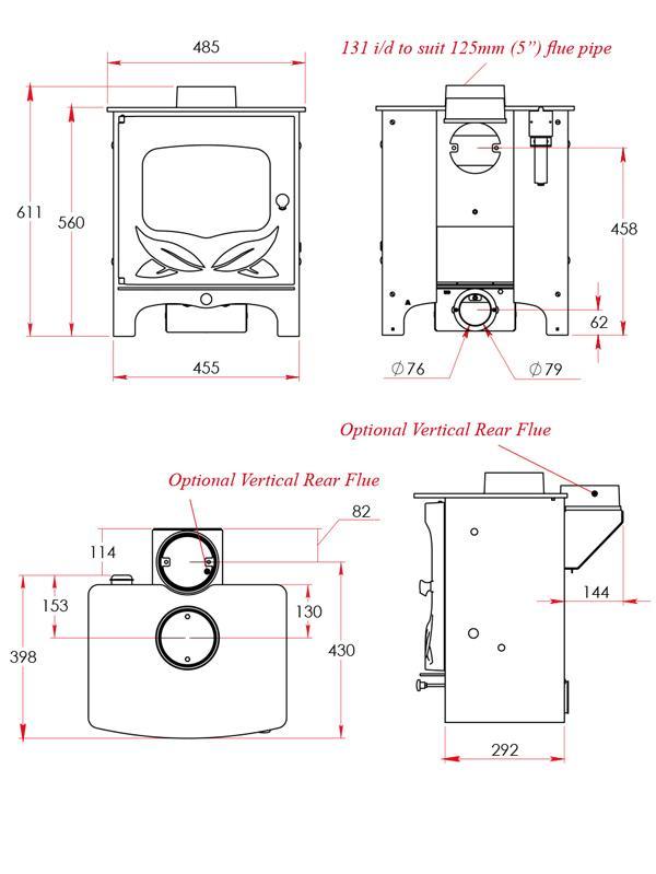 Charnwood Bembridge Country Living Wood Burning and Multi Fuel Stove-Charnwood Stoves-The Stove Yard