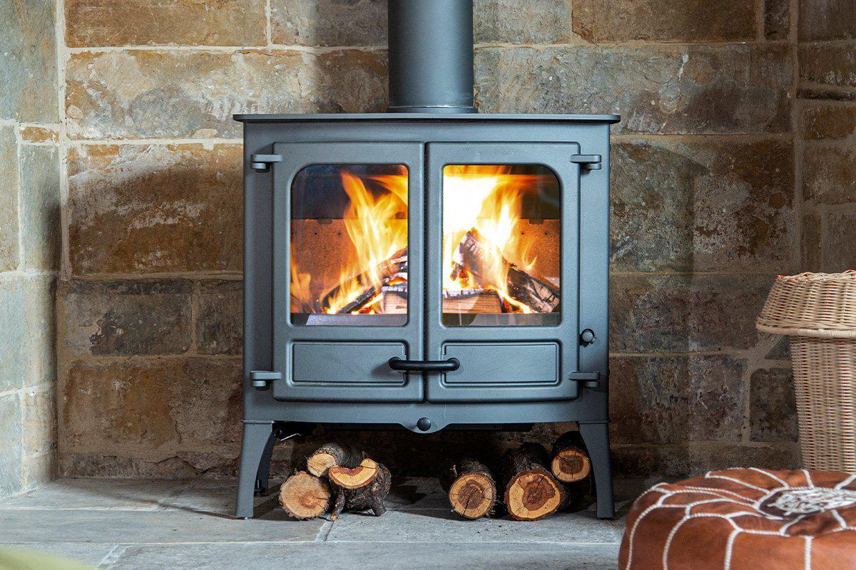 Charnwood Island 3 BLU Wood Burning Stove-Charnwood Stoves-The Stove Yard